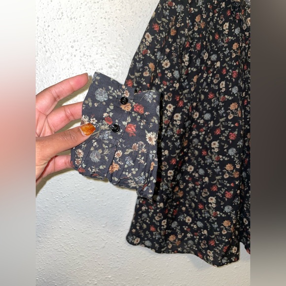 Doen Organic Cotton Plus Floral Boho Cottagecore Praire Top XS - Picture 5 of 11